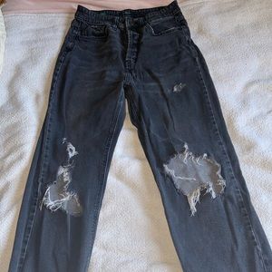 Baggy black jeans